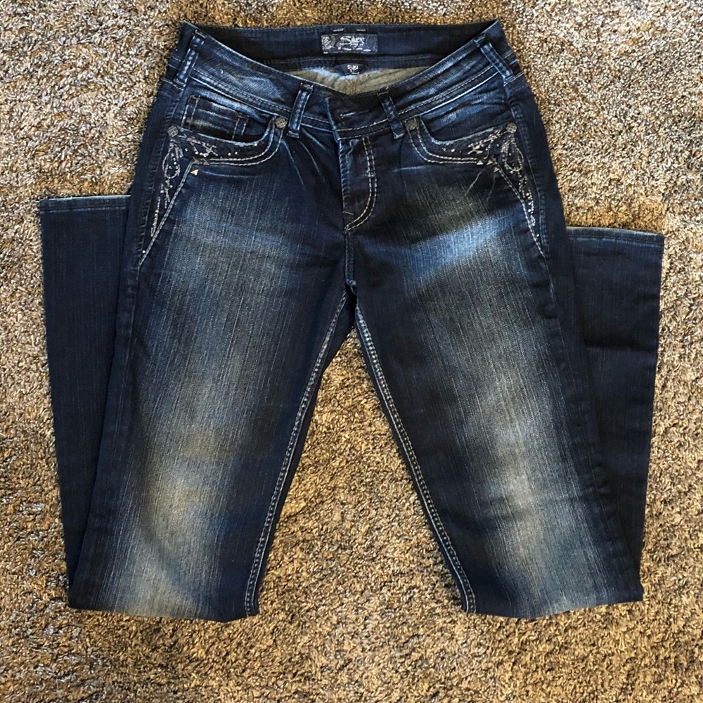 Silver Suki Jeans